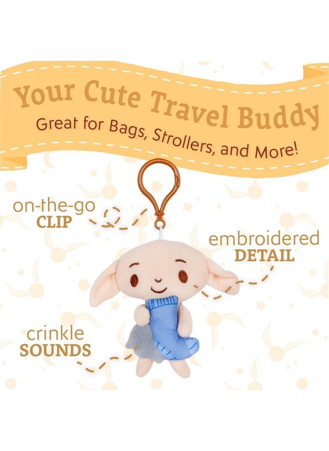 Harry Potter Dobby Plush Clip On Sensory Toys for Toddlers 1-3, Halloween Baby Toys & Learning Toys for Kids, Soft Elf Plushie Baby Halloween Toys