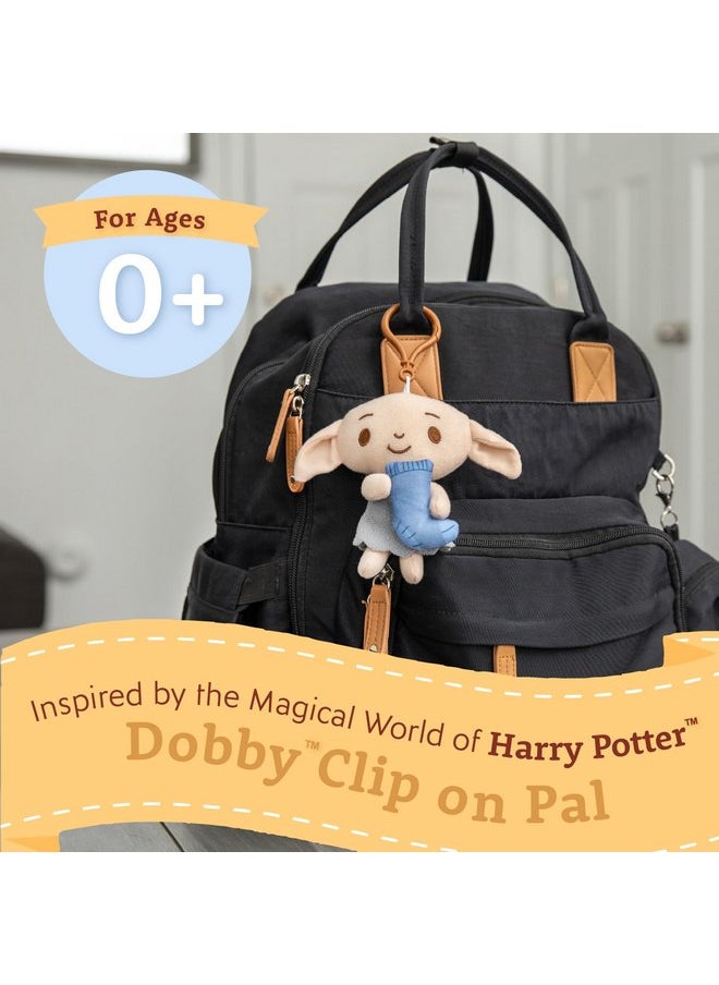 Harry Potter Dobby Plush Clip On Sensory Toys for Toddlers 1-3, Halloween Baby Toys & Learning Toys for Kids, Soft Elf Plushie Baby Halloween Toys