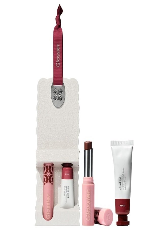 Glossier Storm Lip & Cheek Duo – Buildable Cream Blush & Hydrating Lip Tint