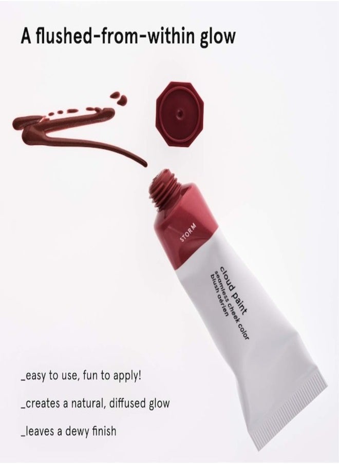 Glossier Storm Lip & Cheek Duo – Buildable Cream Blush & Hydrating Lip Tint