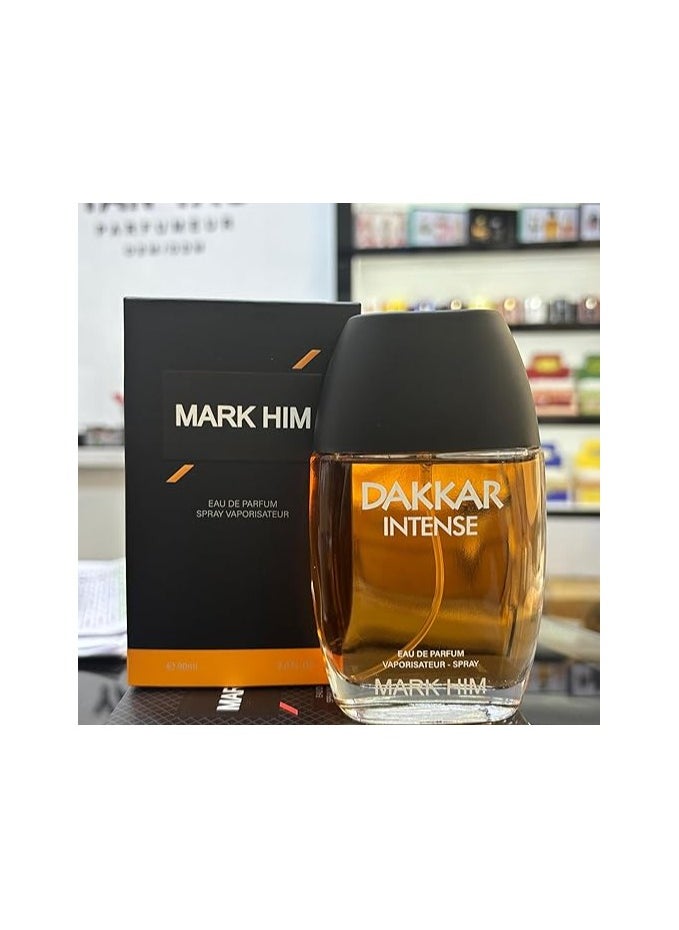 Mark Him Dakkar Intense Eau de Parfum Spray Vaporisateur 100ml | Bold & Sophisticated Fragrance