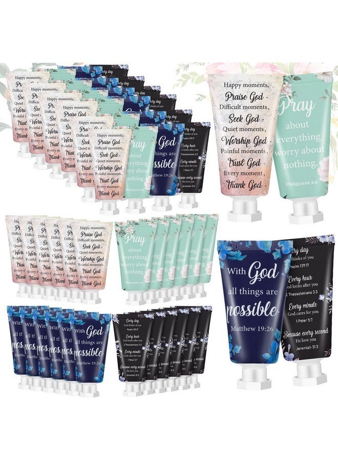 12 Pcs Christian Hand Cream Gift For Women Bible Travel Hand Lotion For Dry Hands Bible Verse Hand Lotion Bulk Gifts For Mom Grandma Holiday Gift For Mother'S Day