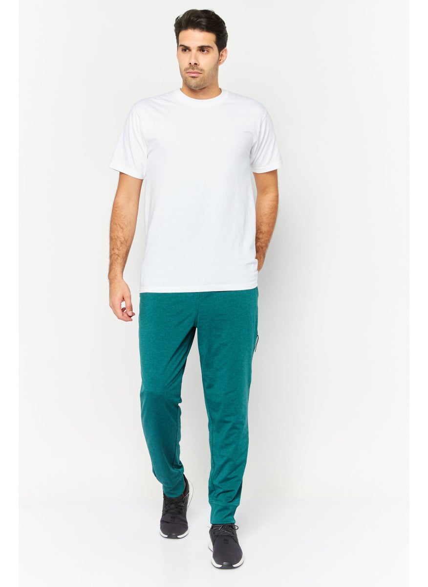 Men Slim Fit Plain Jogger Pants, Green