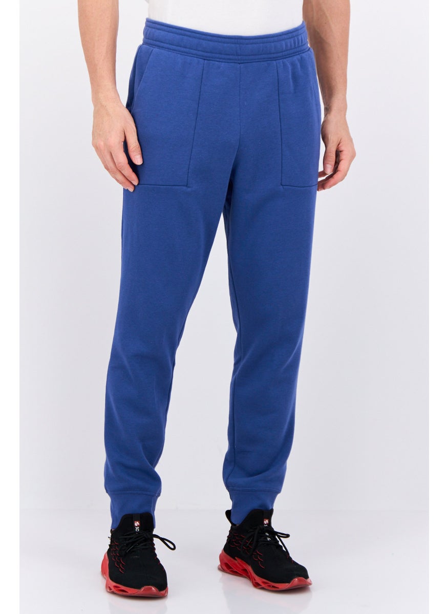 Men Slim Fit Solid Jogger Pants, True Navy