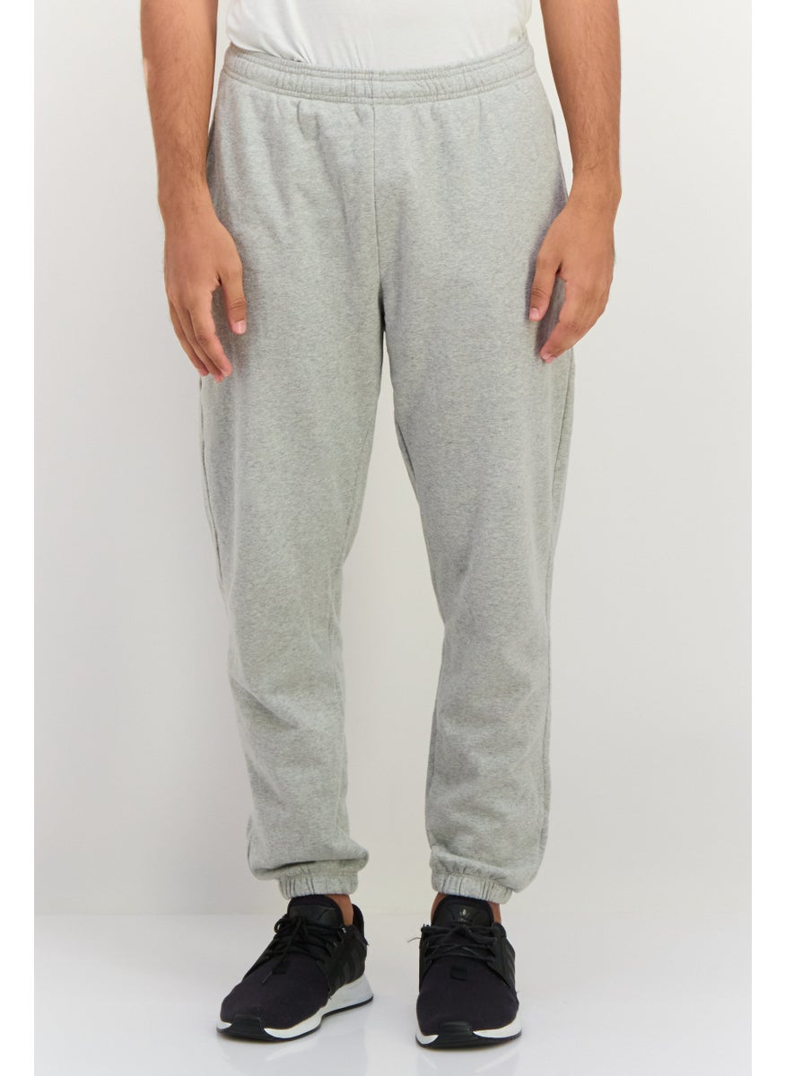 Men Regular Fit Solid Sweatpants, Grey