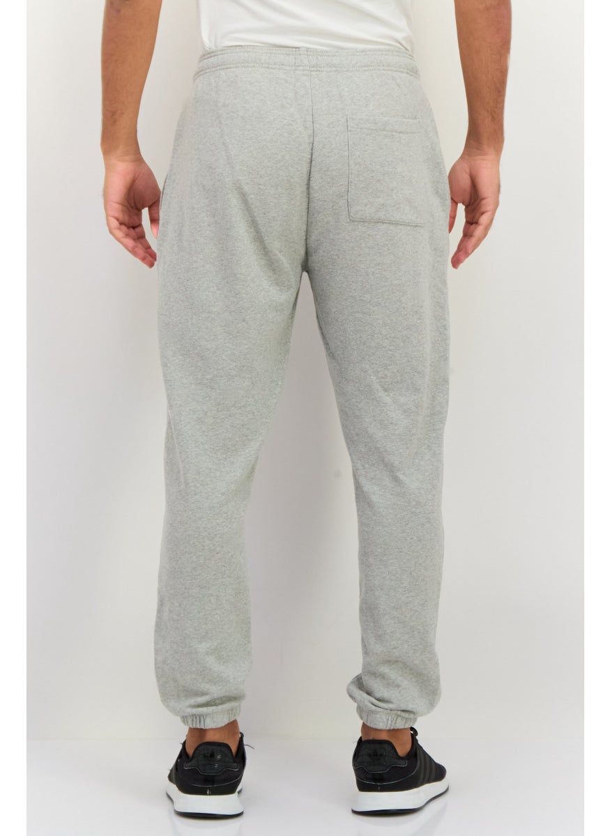 Men Regular Fit Solid Sweatpants, Grey