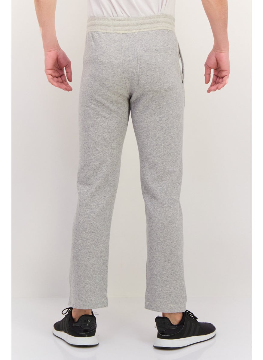 Men Relaxed Fit Brand Logo Sweatpants, Grey