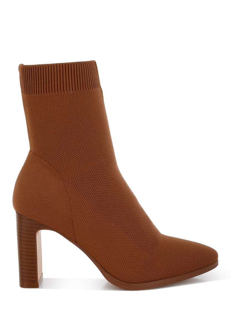 Flyknit Ankle Boots in Camel