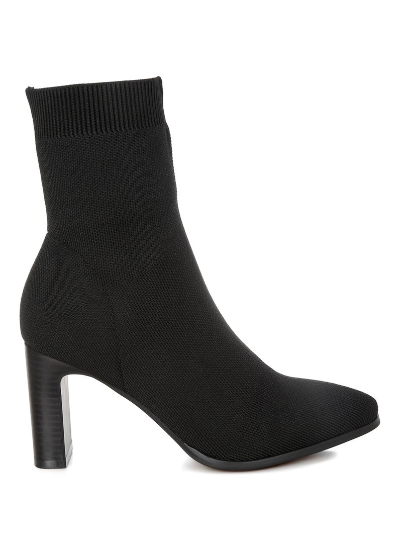 Flyknit Ankle Boots  in Black