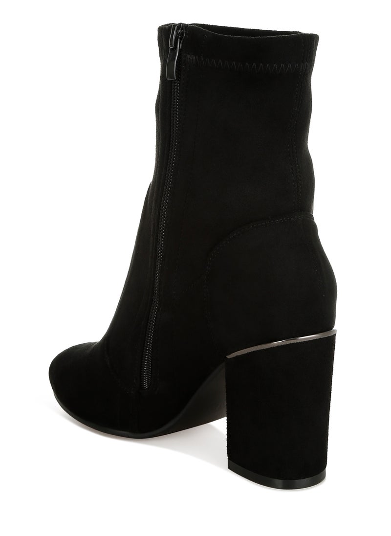 Microfiber Sock Boots in Black