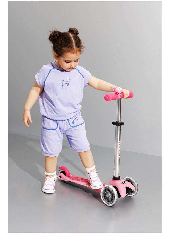 Micro Scooters | Mini Micro Deluxe LED Children's Scooter | Handlebar Adjustable | Light Up Wheels | Glow In The Dark | Boys & Girls | 2-5yrs