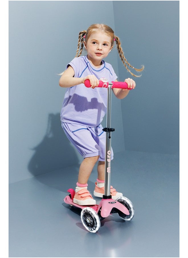 Micro Scooters | Mini Micro Deluxe LED Children's Scooter | Handlebar Adjustable | Light Up Wheels | Glow In The Dark | Boys & Girls | 2-5yrs