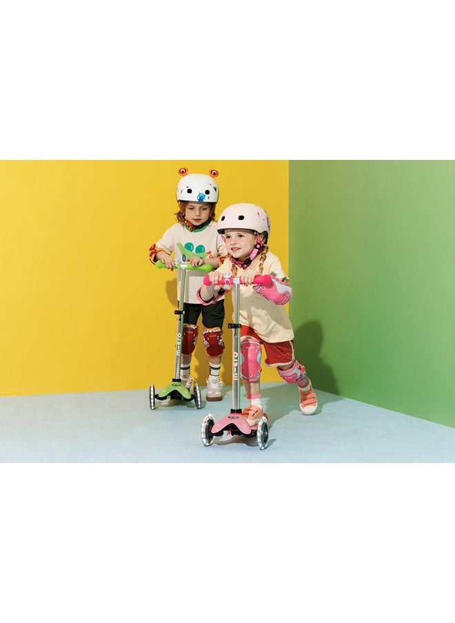 Micro Scooters | Mini Micro Deluxe LED Children's Scooter | Handlebar Adjustable | Light Up Wheels | Glow In The Dark | Boys & Girls | 2-5yrs