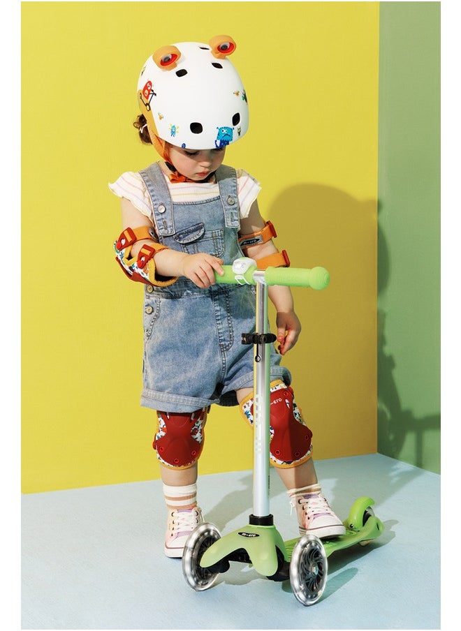 Micro Scooters | Mini Micro Deluxe LED Children's Scooter | Handlebar Adjustable | Light Up Wheels | Glow In The Dark | Boys & Girls | 2-5yrs