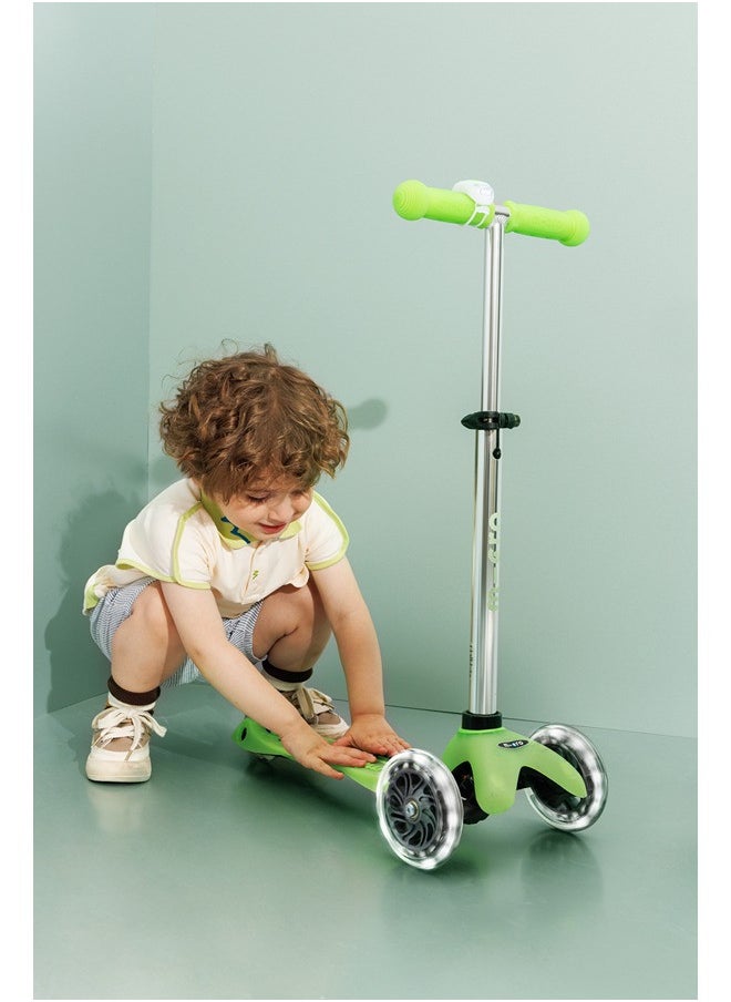 Micro Scooters | Mini Micro Deluxe LED Children's Scooter | Handlebar Adjustable | Light Up Wheels | Glow In The Dark | Boys & Girls | 2-5yrs