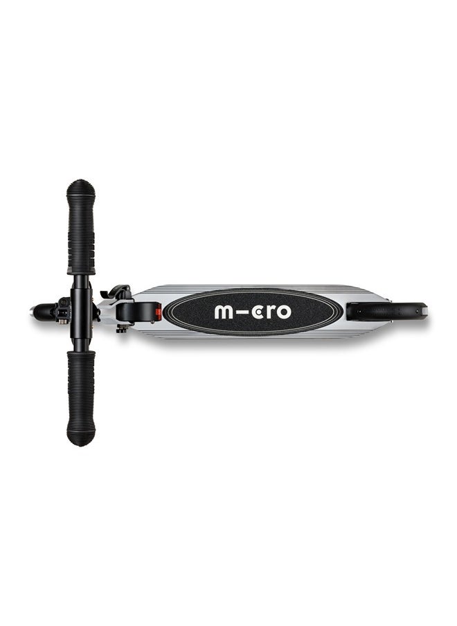 Micro Scooters | Sprite Glow LED Handlebar Adjustable Scooter Silverchrome | Lightweight | Light Up Wheels | Foldable | 6-12yrs | Boys & Girls