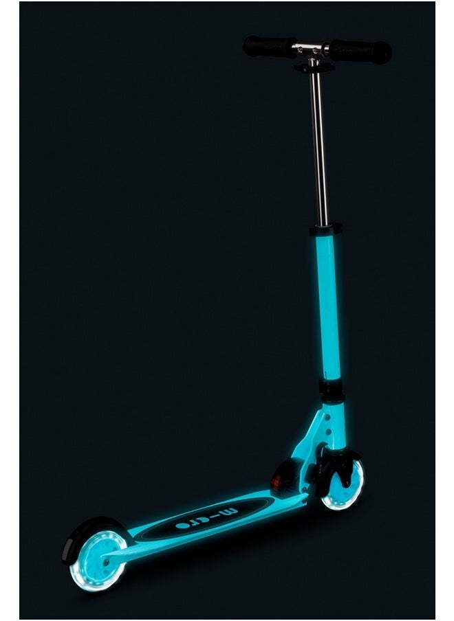 Micro Scooters | Sprite Glow LED Handlebar Adjustable Scooter White | Lightweight | Light Up Wheels | Foldable | 6-12yrs | Boys & Girls