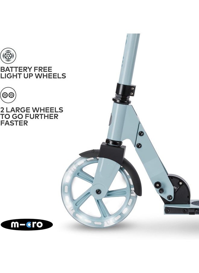 Micro Scooters | Cruiser LED Children's Scooter | Handlebar Adjustable | Lightweight | Light Up Wheels | Foldable | 6-12yrs | Boys & Girls