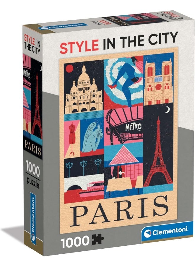 Clementoni Style in The City Paris Jigsaw Puzzle (1000 Pieces)