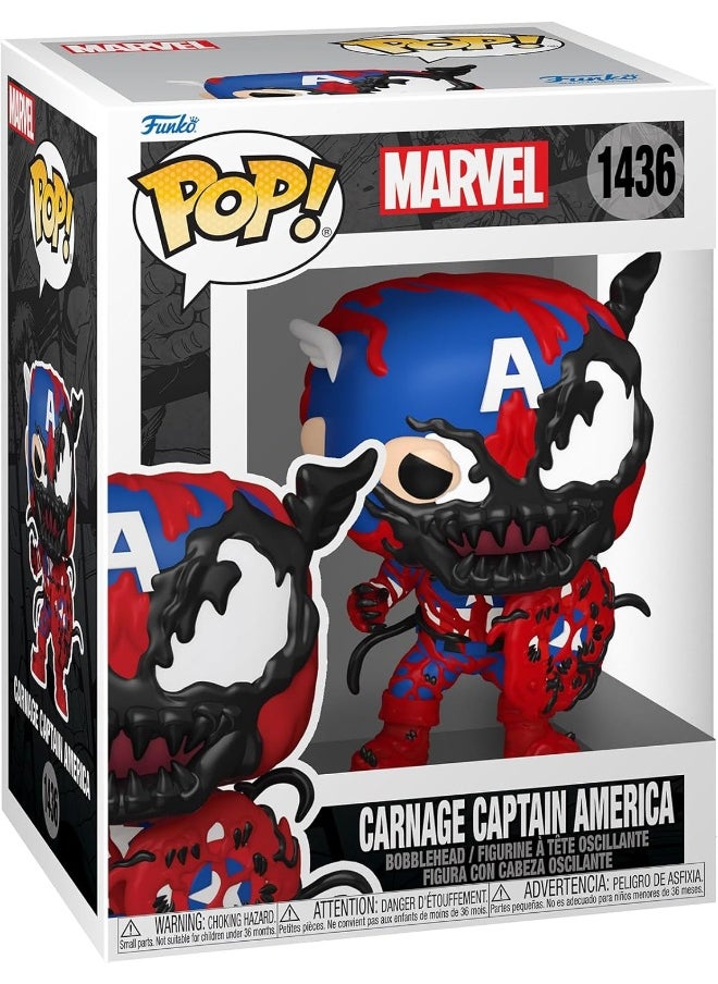 Funko POP! Marvel Carnageized Captain America Vinyl Bobblehead (9.75 cm)