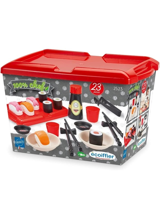 Ecoiffier 100% Chef Sushi Playset (23 Pieces)