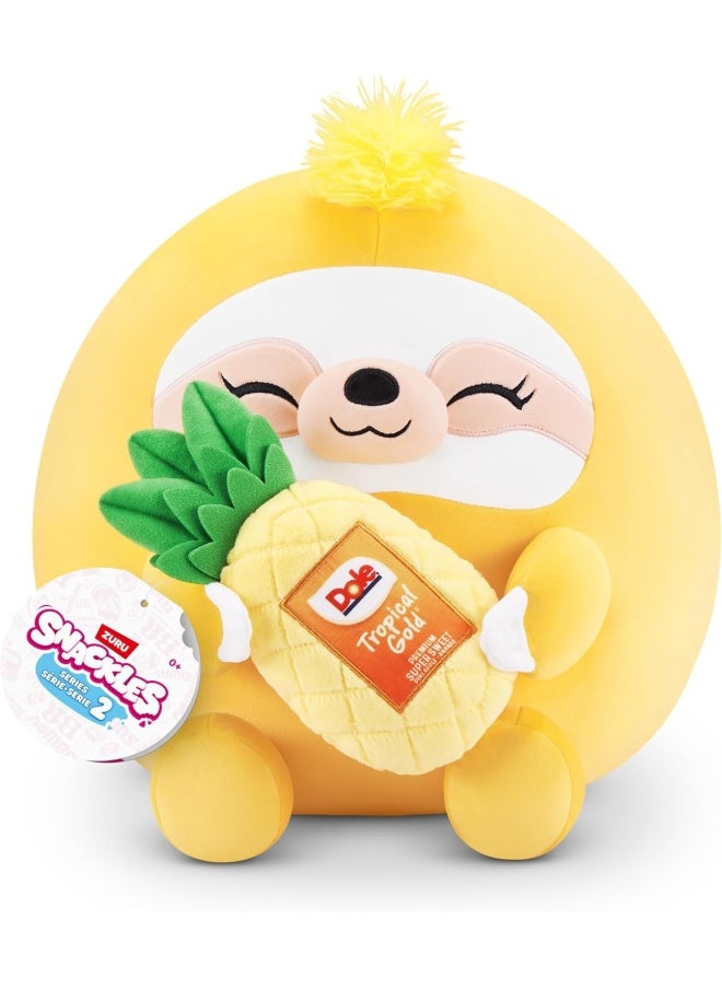 Snackles Series 2 Sandy the Sloth with Pineapple Dole Plush (40.64 cm)