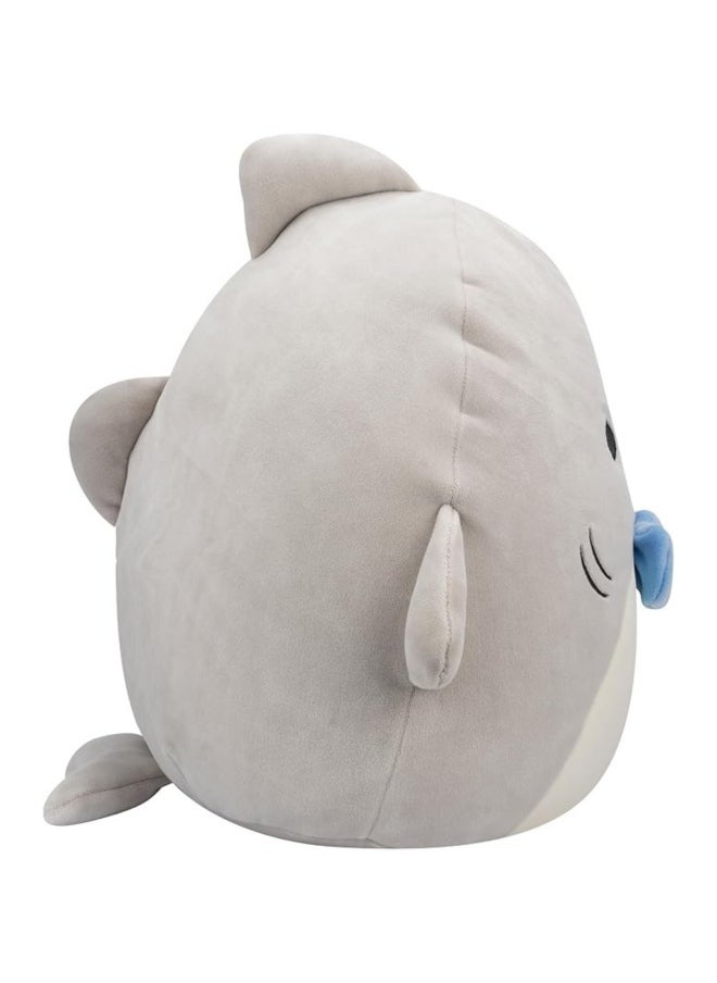 Squishmallows Gordon The Grey Shark with Blue Bowtie Plush Toy (19.6 cm)