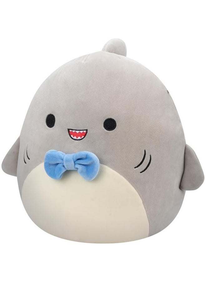 Squishmallows Gordon The Grey Shark with Blue Bowtie Plush Toy (19.6 cm)