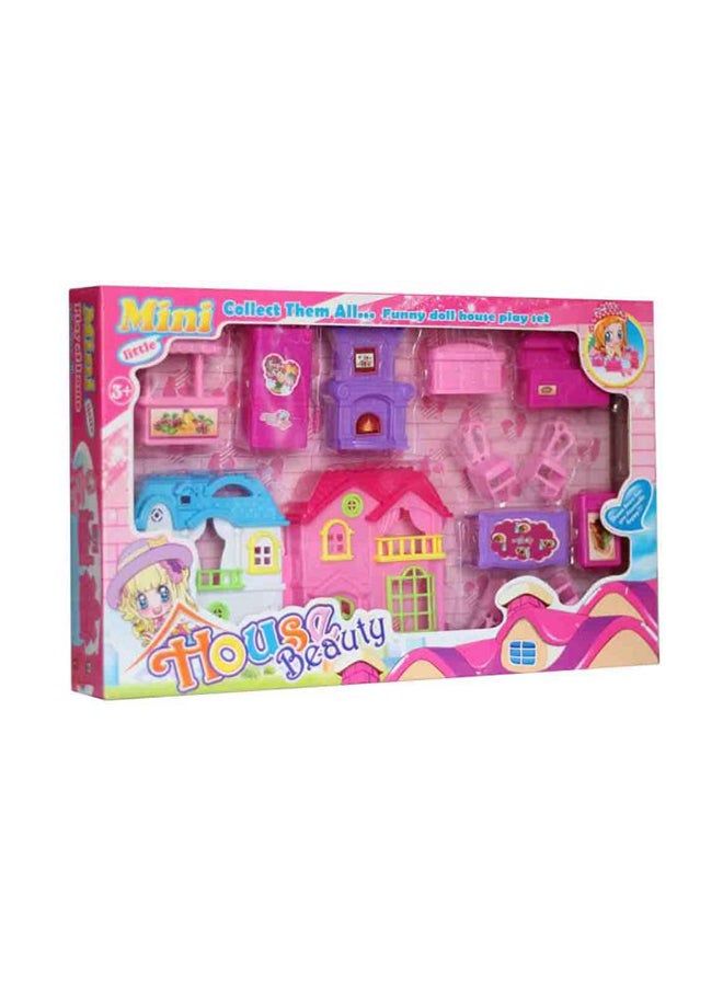 Mini Little Beauty Doll House Playset 7050