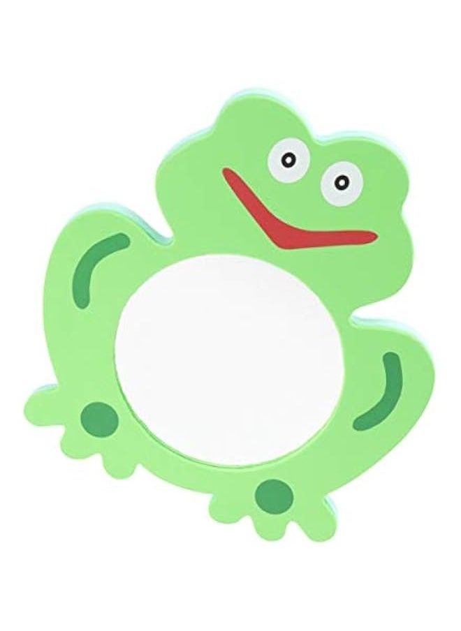 Kid Bath Toys 1Pc Unbreakable Mirror EVA Baby Mirror Bath Bathing Play Water Toy Shower Toy for Children Kids Foam Bath Toys Baby Mirror ( Green Frogs Toddler Bath Toys