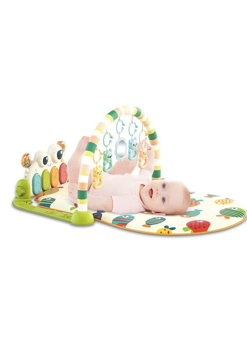 Baby Piano Fitness Shelf Play Mat – multicolours Color May Vary – Ages 0M+