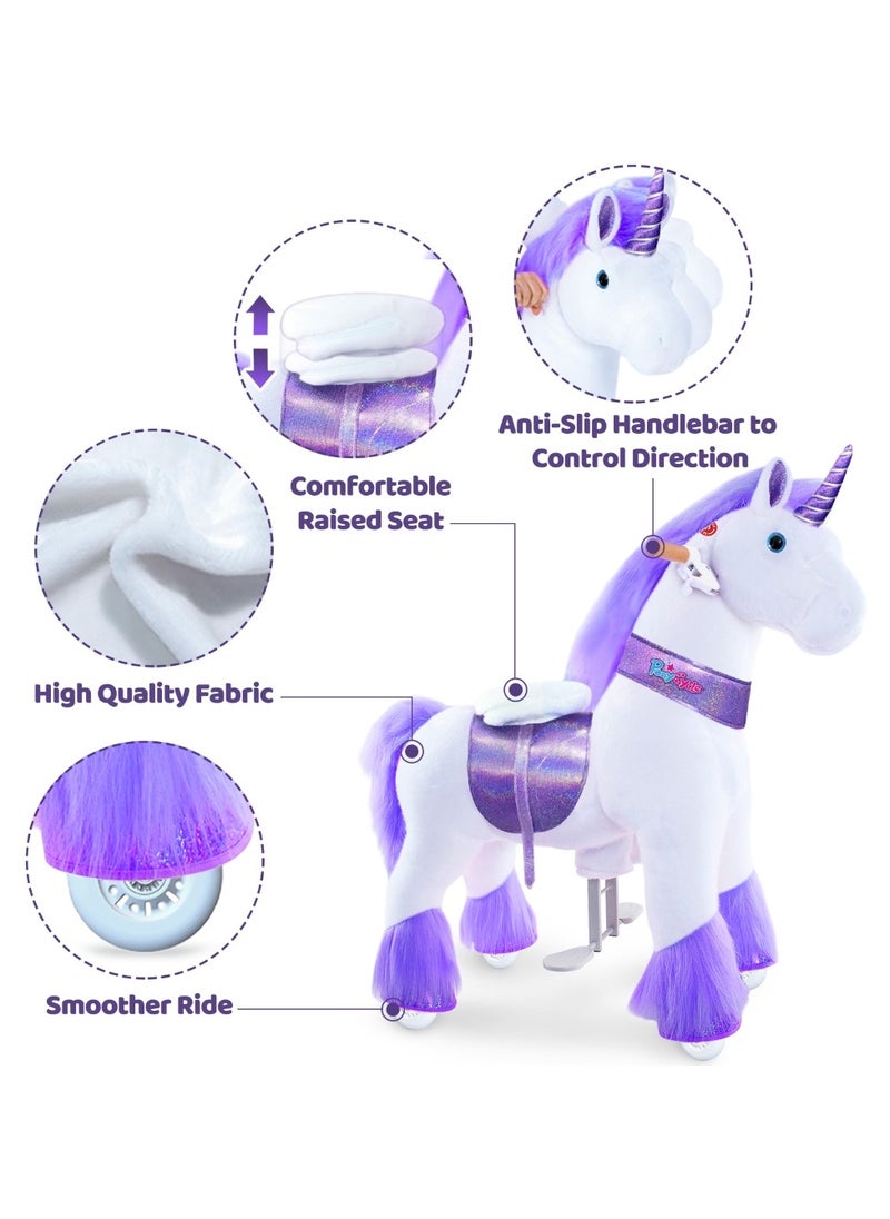 Official Licensed Kids Riding Horse Toy No Battery No Electricity Indoor and Outdoor best Gift for Kids 3 to 5 years - Small Unicon