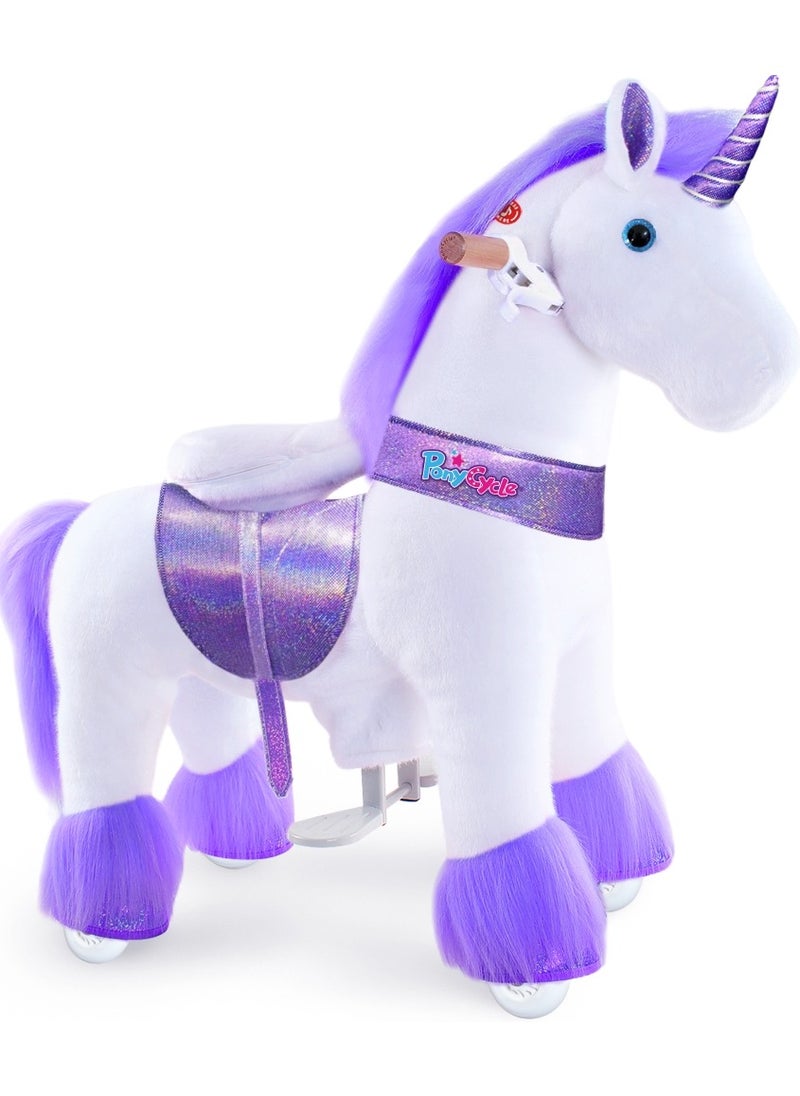 Official Licensed Kids Riding Horse Toy No Battery No Electricity Indoor and Outdoor best Gift for Kids 3 to 5 years - Small Unicon