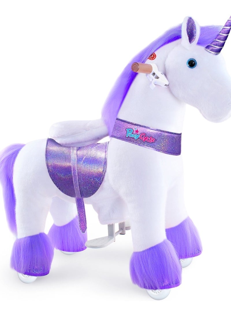 Official Licensed Kids Riding Horse Toy No Battery No Electricity Indoor and Outdoor best Gift for Kids 4 to 8 years - Medium Unicon