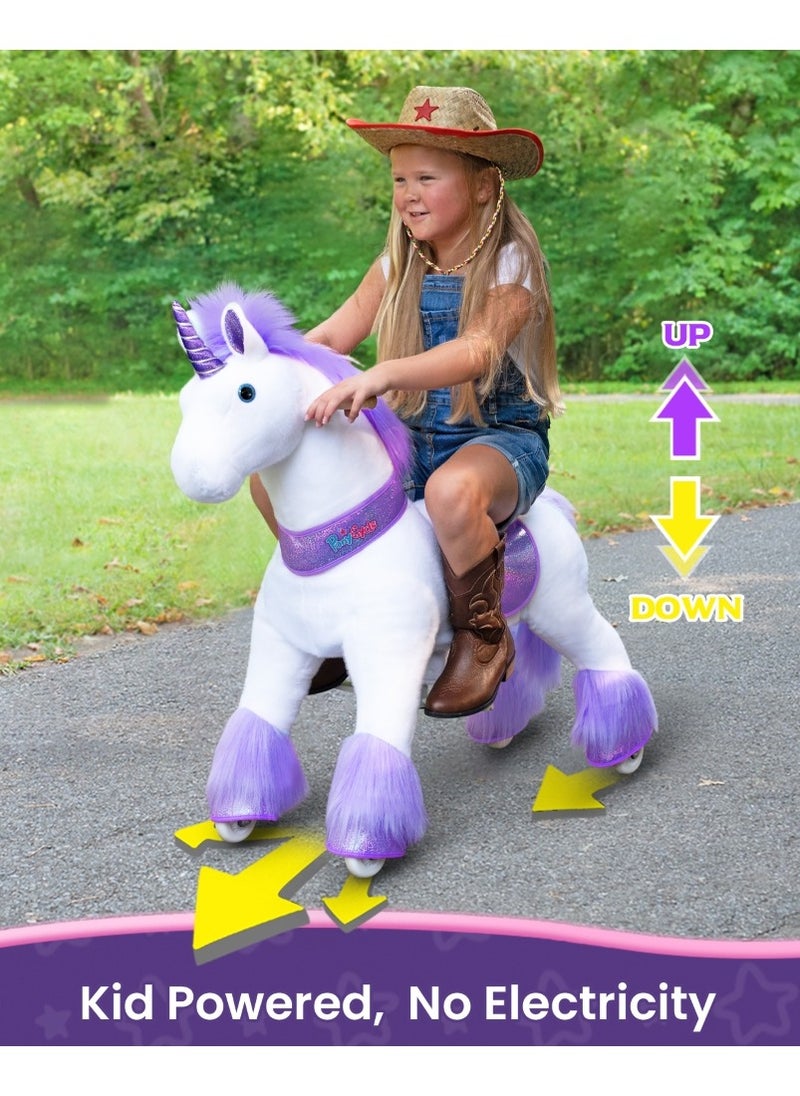 Official Licensed Kids Riding Horse Toy No Battery No Electricity Indoor and Outdoor best Gift for Kids 4 to 8 years - Medium Unicon