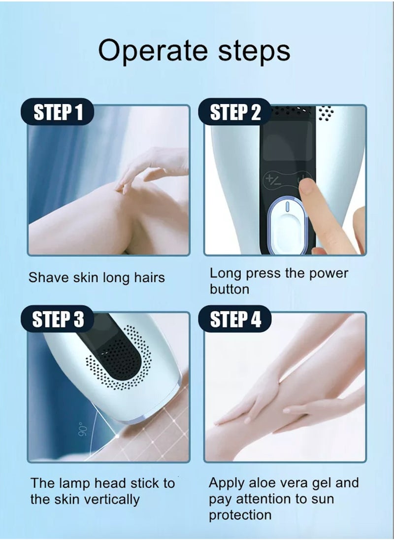 GP592 Ice Compress Hair Removal Device Sapphire Lens Infinite Flash