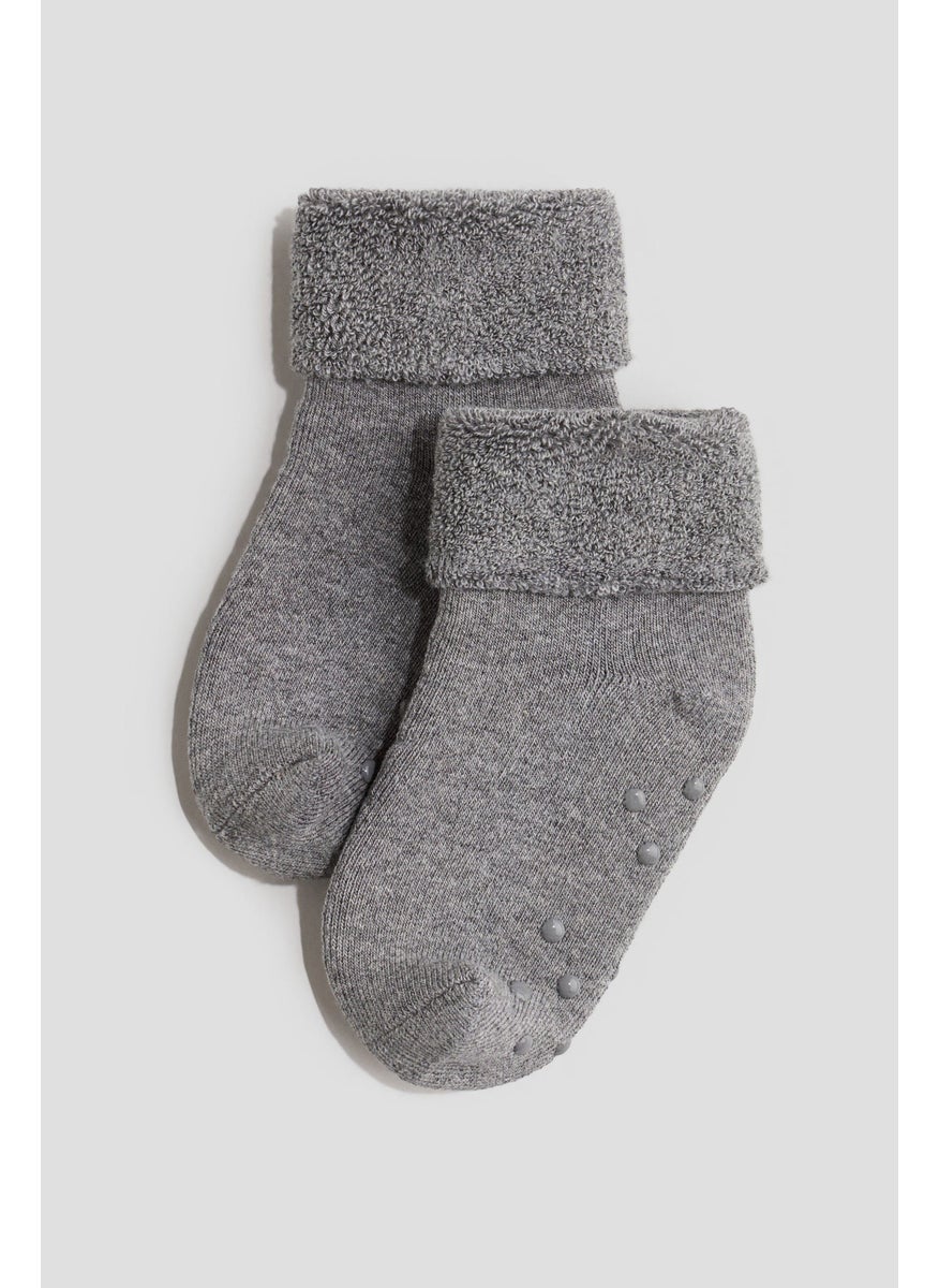 5-Pack Anti-Slip Terry Socks