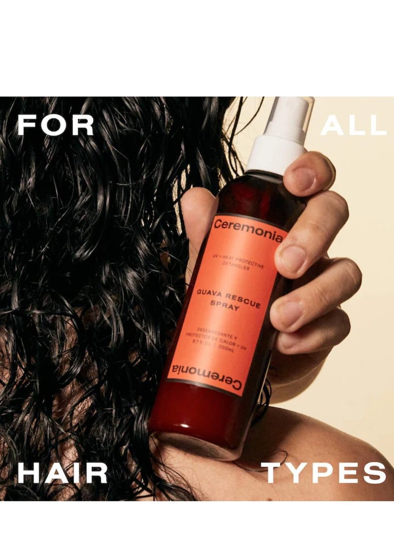 CEREMONIA Guava Rescue Hair Heat Protectant Spray, 200ml
