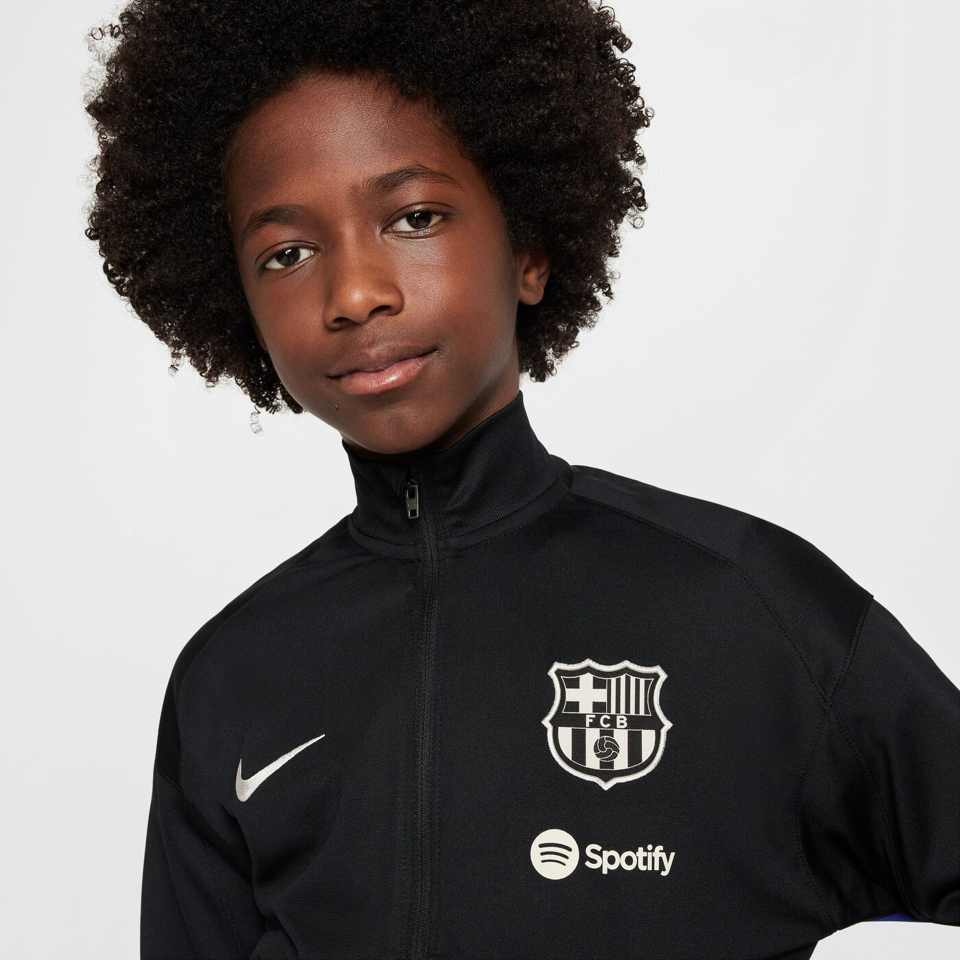 Kids' FC Barcelona Strike Dri-FIT Football Tracksuit