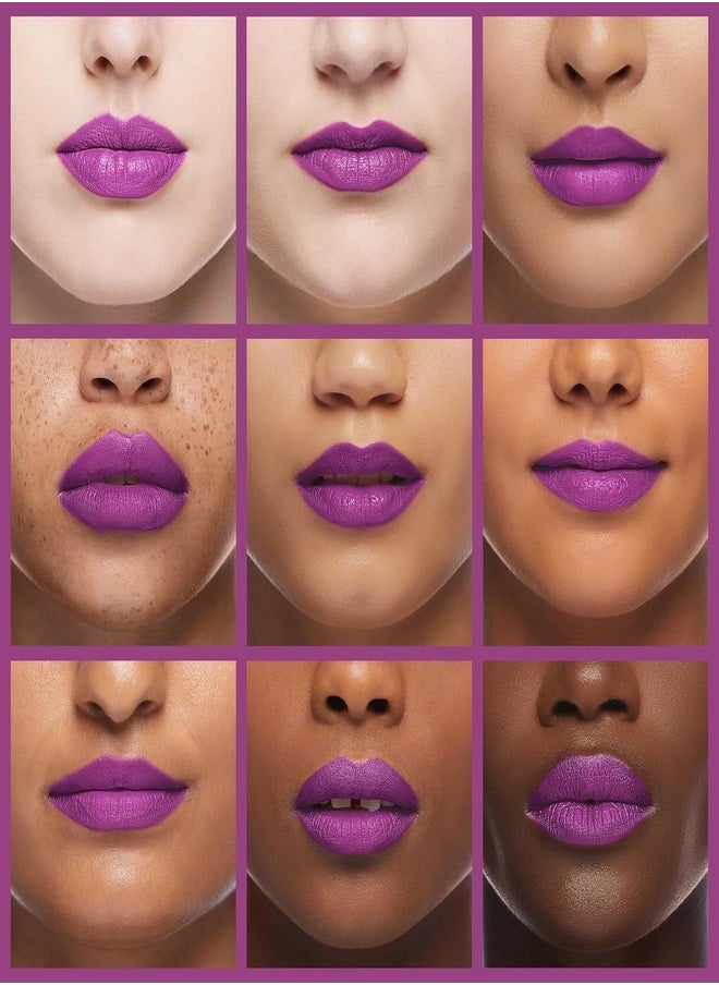 Milani Color Statement Matte Lipstick 34 Violet Volt Cruelty-Free Nourishing Lipstick in Vibrant Shades 5g