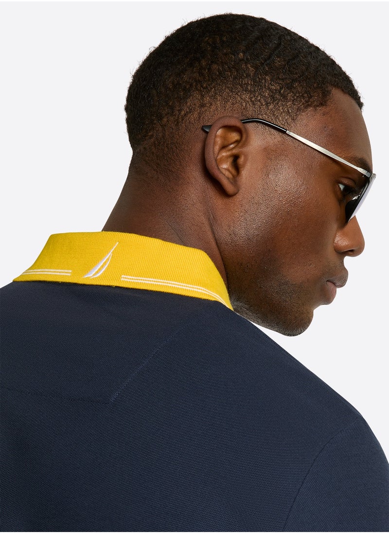 Essential Regular Fit Cotton Blend Logo Polo Shirt