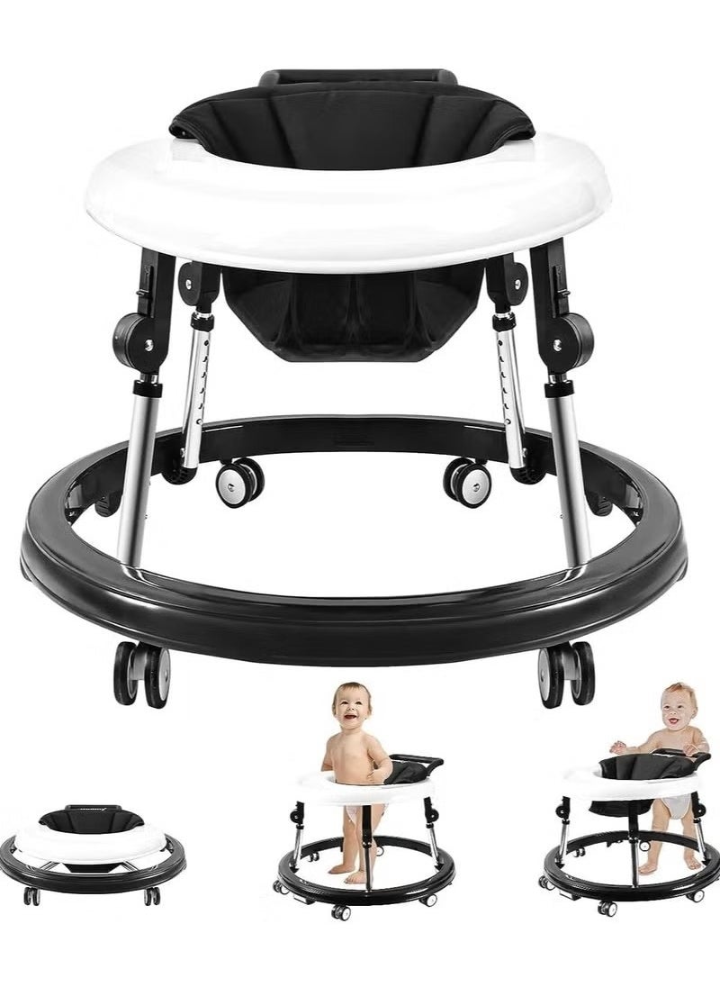 Multifunctional Anti-Rollover Baby Walker- Black
