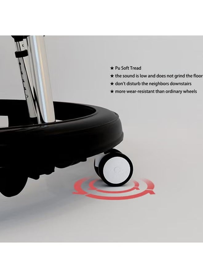 Multifunctional Anti-Rollover Baby Walker- Black