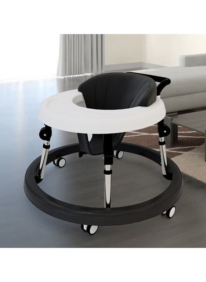 Multifunctional Anti-Rollover Baby Walker- Black
