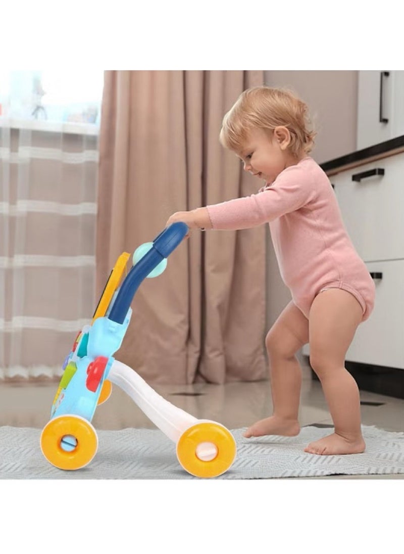 Baby Walker 2 In 1，Activity Walker For Baby With Drawing Board,Music,Shape Sorters&Rotary Gears . Activity Kids Walker For Baby Boys Gril 6-24 Months