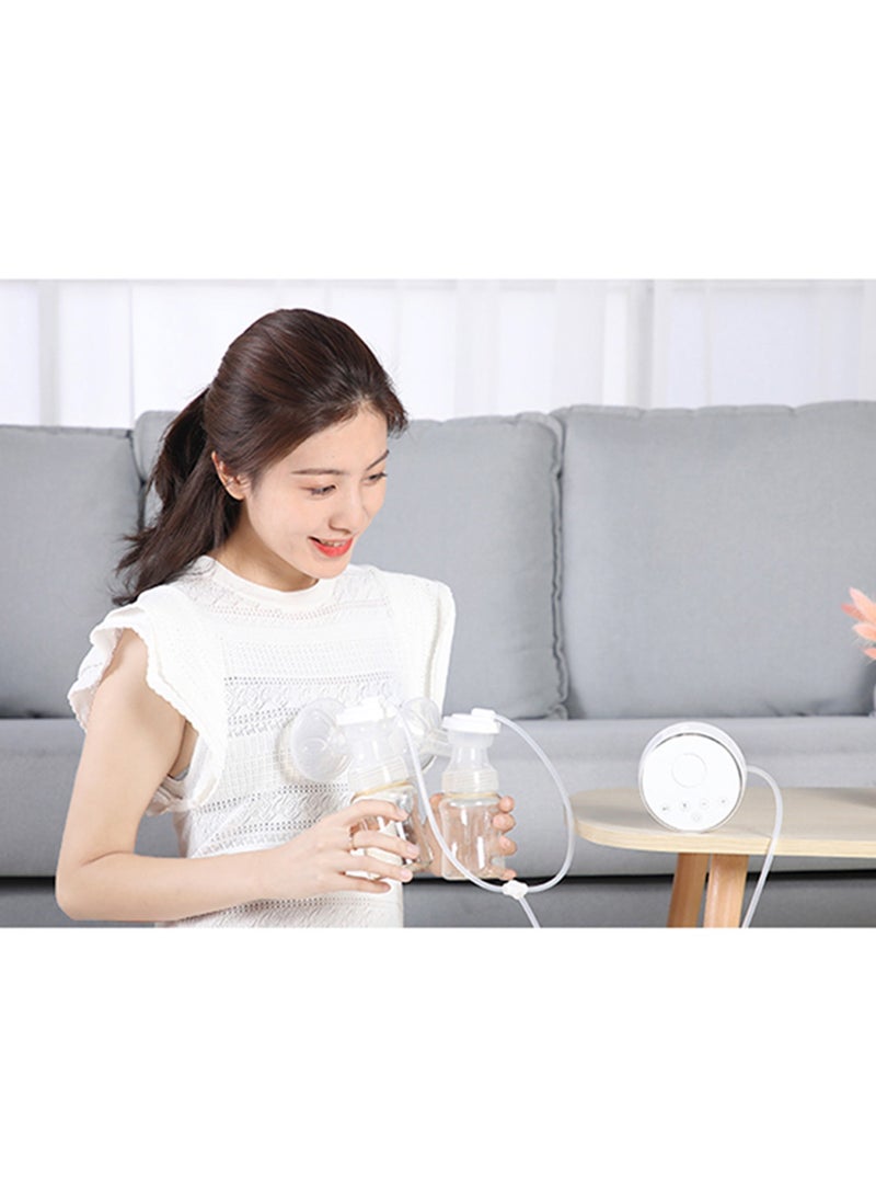 Double Electric Breast Pump 3 Modes and 9 Levels, USB Type-C, Memory and Auto Shutoff, Includes 2 Bottles and Accessories