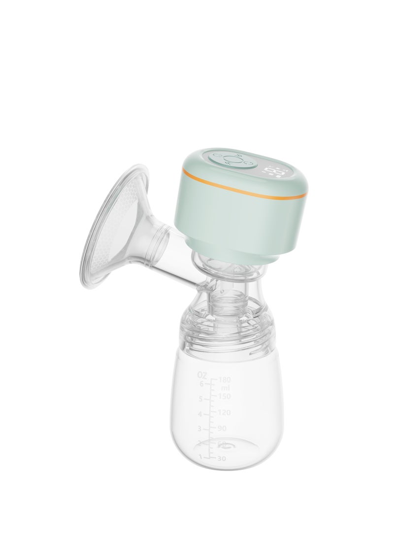 Lightweight Electric Breast Pump with LED Display and 180ml Milk Bottle 3 Modes 9 Levels Easy to Clean