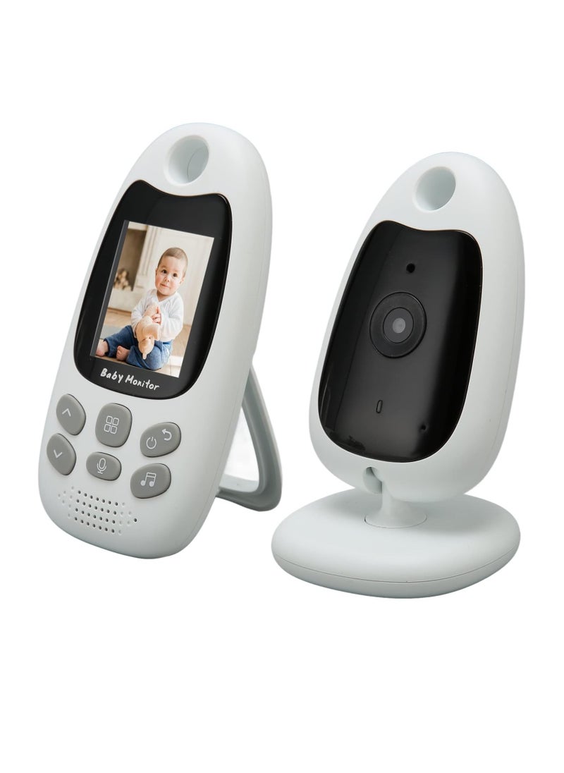 Baby Monitor, Two Way Talk Security Camera, Large LCD Screen Baby Monitoring Camera, Lightweight And Portable Camera Built In Lullabies For Home, (1pc, White)