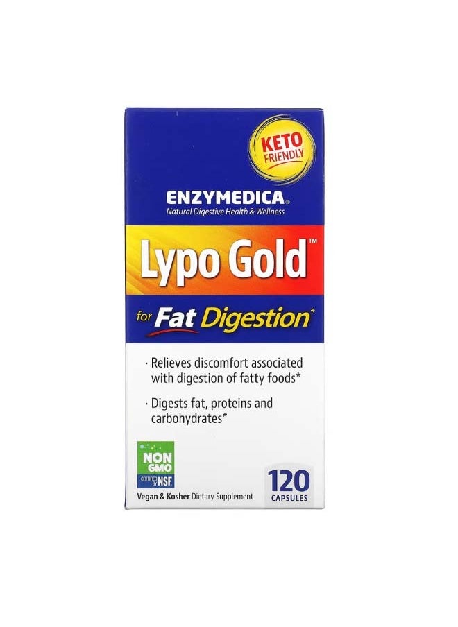Lypo Gold For Fat Digestion 120 Capsules