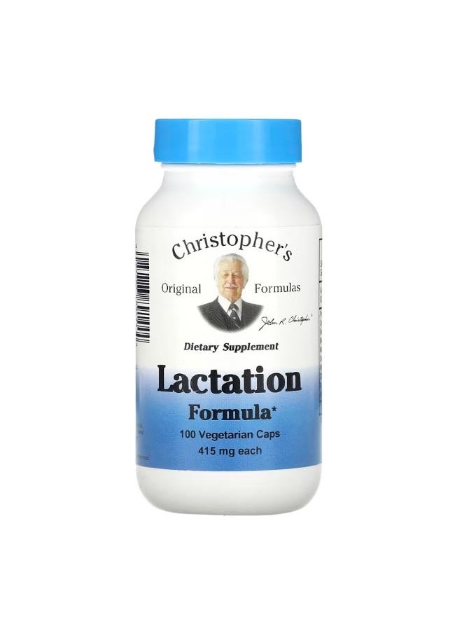 Lactation Formula 415 mg 100 Vegetarian Caps